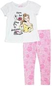 Disney Princess Girls Belle Two-Piece Legging Set Size 2T 3T 4T 4 5 6 6X