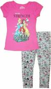 Disney Princess Girls Two-Piece Legging Set Size 2T 3T 4T 4 5 6 6X