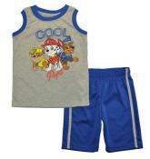 Paw Patrol Boys Gray Tank 2pc Short Set Size 2T 3T 4T 4 5 6 7