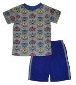 Paw Patrol Boys S/S Gray Face Top Two-Piece Short Set Size 2T 3T 4T 4 5 6 7