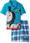 Thomas & Friends Toddler Boys Character Print Polo 2pc Short Set Size 2T 3T 4T