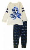 Frozen 2 Girls Off-White L/S Top 2pc Legging Set Size 2T 3T 4T 4 5 6 6X