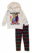 Frozen 2 Toddler Girls Beige Hoodie 2pc Legging Set Size 2T 3T 4T 4 5 6 6X