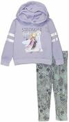 Frozen 2 Toddler Girls Purple Hoodie 2pc Legging Set Size 6X