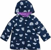 Carter's Girls Navy Rainbow Rainslicker Jacket Size 4 5/6 6X