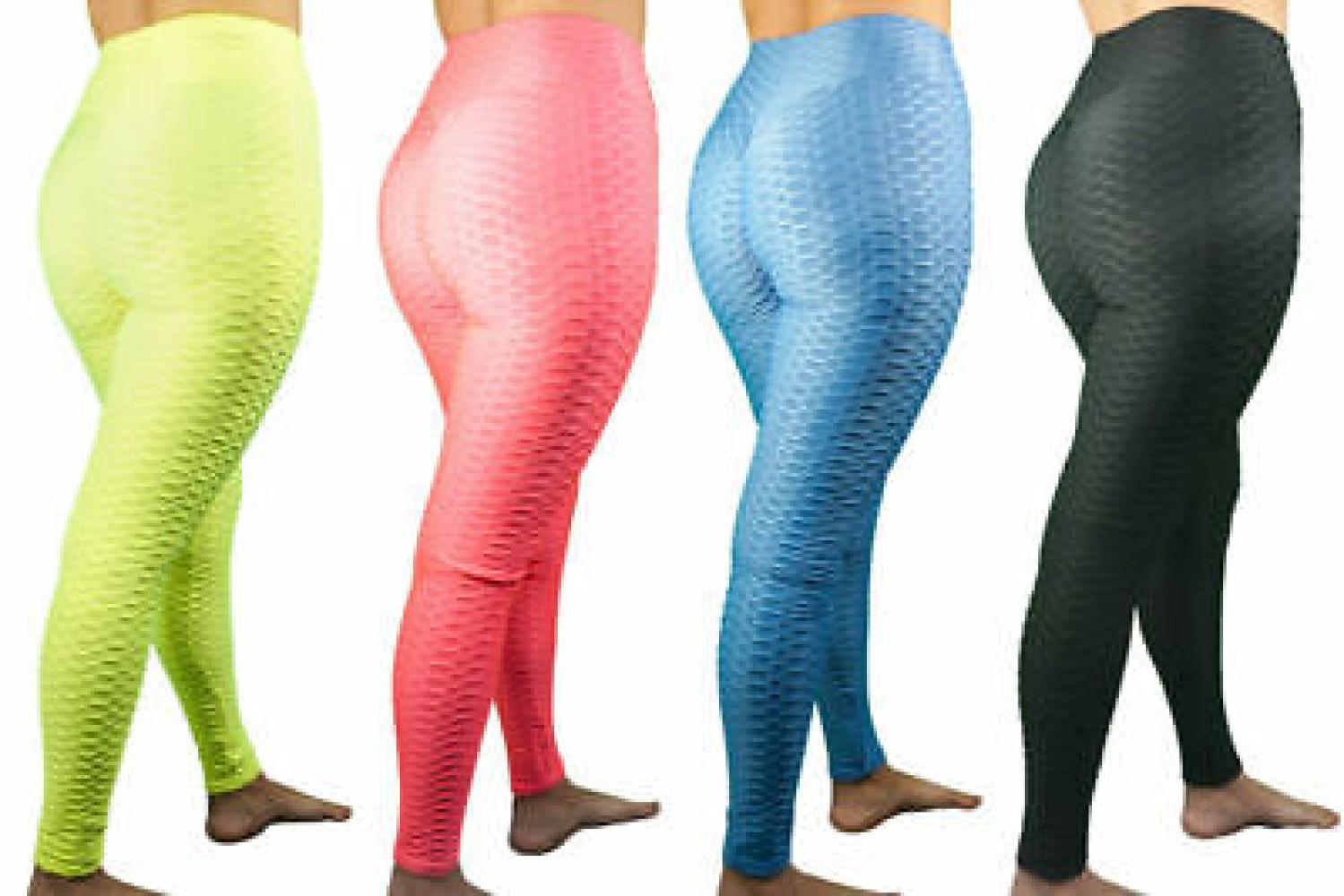 Ookie and Lala Women's Four-Pack Butt Enhancing Legging Size S M L XL