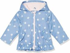 Carter's Girls Chambray Floral Print Fleece Lined Jacket Size 4 5/6 6X