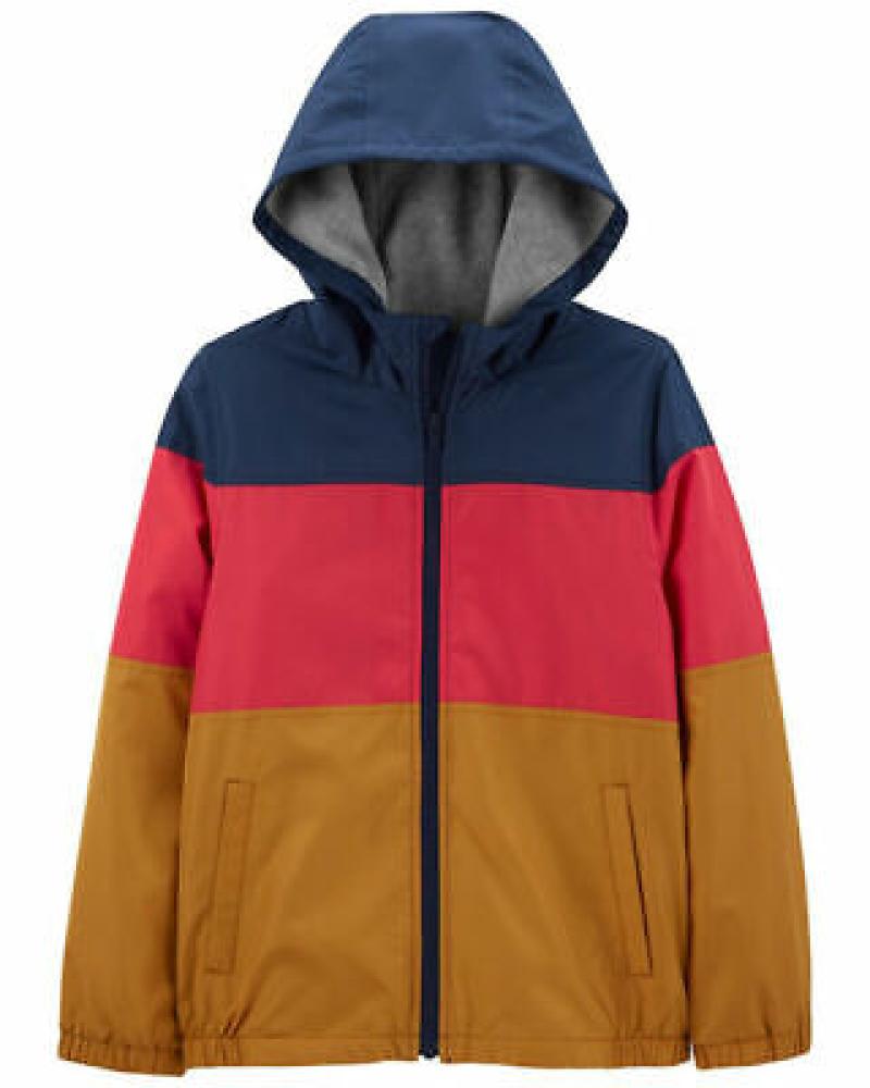 Carter's Boys Navy & Red Fleece Lined Jacket Size 4 5/6 7