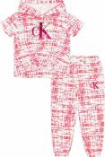Calvin Klein Girls 2 Pieces Joggee Set Size 2T 3T 4T 4 5 6 6X