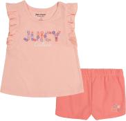 Juicy Couture Girls 2 Pieces Pale Peach Shorts Set Size 7, 8/10, 12