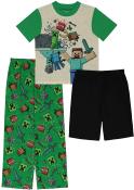 Minecraft Boys' Boom Stick Pajama Set Size 6, 8, 10, 12