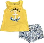 Nautica Sets (KHQ) Boys 2 Pieces Aspen Gold Short Set Size 7, 8/10, 12