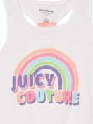 Juicy Couture Girls 2 Pieces White Multi Shorts Set Size 4, 5, 6, 6X