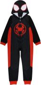 Spiderman Boys' Hooded Union Suit New Verse Sleepwear Size 4, 6, 8, 10