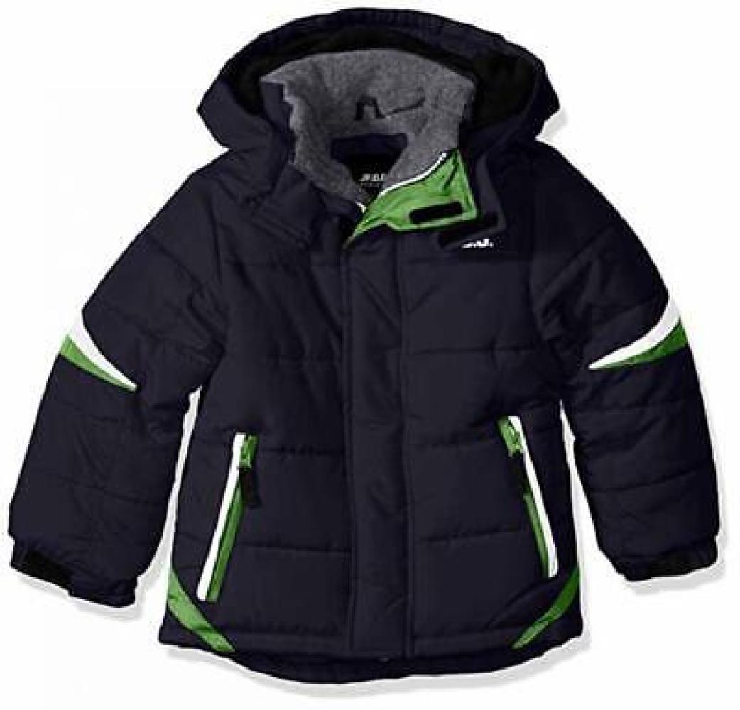 London Fog Big Navy & Green Puffer Jacket Size 8 10/12 14/16