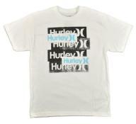 Hurley Big Boys S/S White Logo Top Size 10/12 (Medium) $18