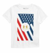 Under Armour Infant Boys S/S American Flag Dry Fit Top Size 24M 