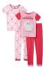 The Secret Life Of Pets 2 Girls 4pc Snug Fit Pajama Pant Set Size 8 $48