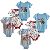 Nickelodeon Paw patrol Infant Boys 6 Pack Bodysuits Size 0/3M 3/6M