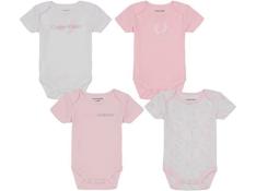 Calvin Klein Girls 4 Pieces Pack Bodysuit Size 0/3M, 3/6M, 6/9M
