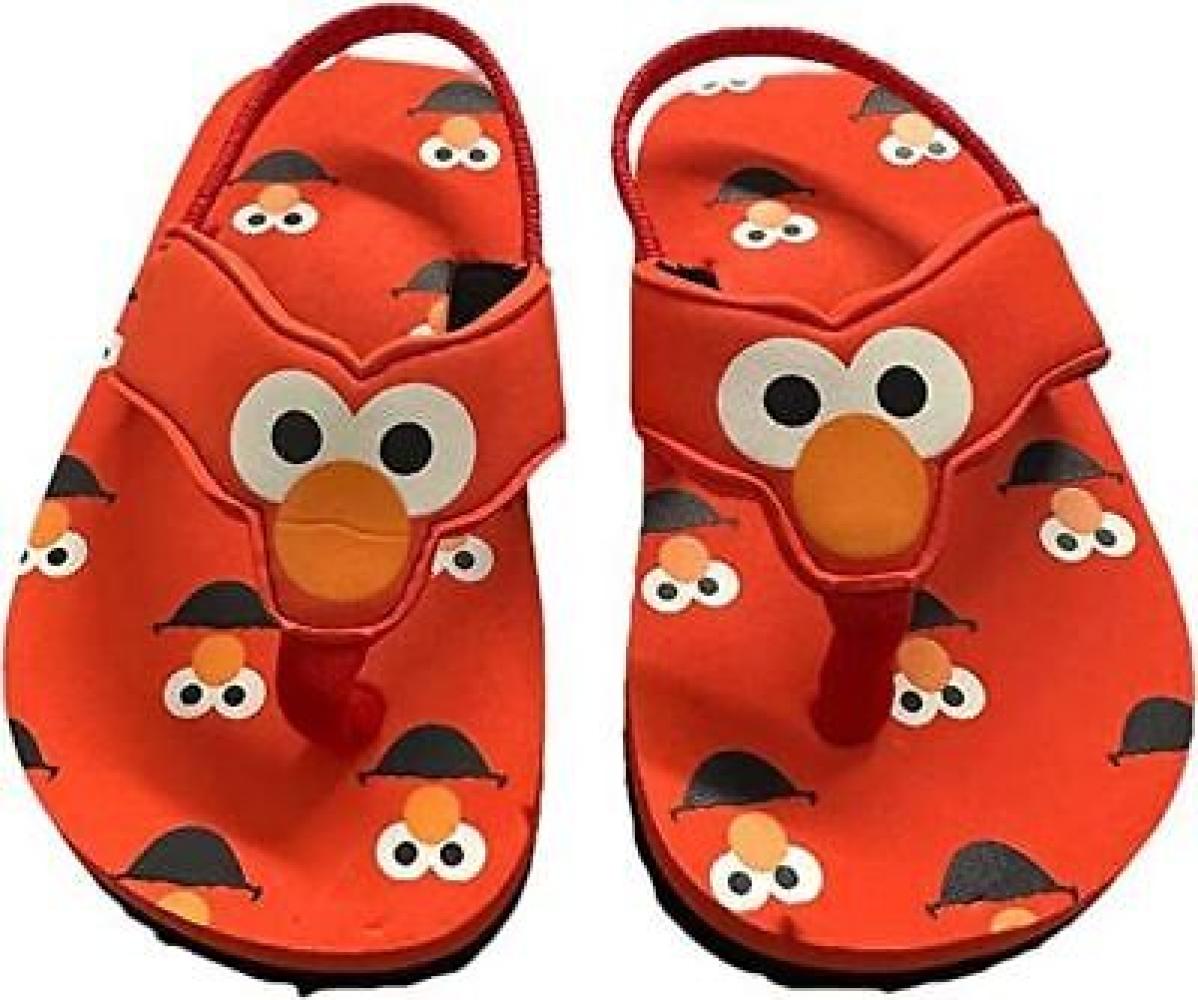 Sesame Street Unisex-Child ELMO Face Flip Flops Size 5/6 7/8 9/10