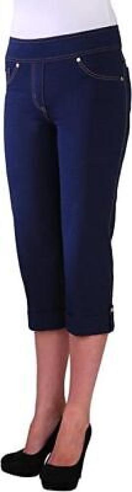 Nygard SLIMS Indigo Women's Indigo Petite Cuff Detail Capri Size PS PM