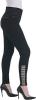 Nygard LUXE DENIM SLIMS Women Petite Black Bling Cutout Jeggings Size PM PL