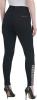 Nygard LUXE DENIM SLIMS Women Petite Black Bling Cutout Jeggings Size PM PL