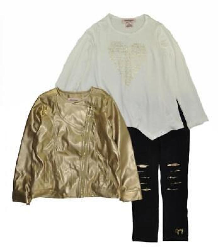 Juicy Couture Girls Gold Jacket 3pc Set Size 2T 3T 4T 4 5 6 6X