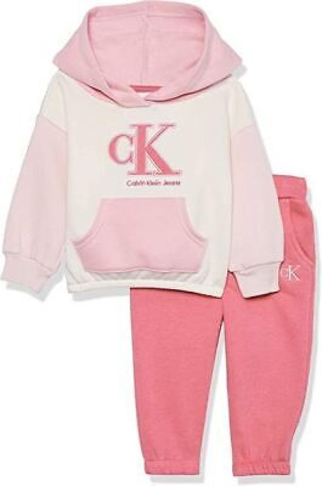 Calvin Klein Girls Rosy Terracotta 2pc Jogger Set Size 2T 3T 4T 4 5 6 6X