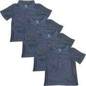 Studio 3 Boy’ - 4-Pack School Uniform Short-Sleeve Pique Polo Shirts