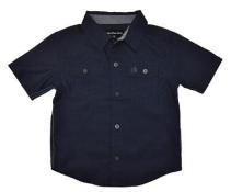 Calvin Klein Toddler Boys S/S Dark Blue Pinstripe Woven Shirt Size 3T 