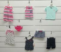 U.S. Polo Assn Infant Girls 9pc Lot Size 6/9M