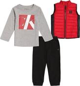 Calvin Klein Infant Boys Chili Pepper Vest 3pc Pant Set Size 12M 18M 24M