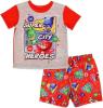 PJ Masks Pajamas for Boys 2-Piece Shirt and Shorts Set Red Toddler Size 3