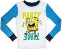 SpongeBob SquarePants Boys Party Time Bikini Bottom 4 Piece Long Sleeve Top 4-10