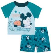 Disney Mickey Mouse Toddler Boys 2-Piece Pajama Short Set Size 2T 3T 4T