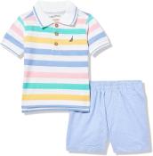 Nautica Boys 2Pc  Polo Short Set Size 2T 3T 4T