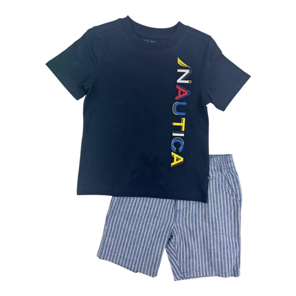 Nautica Boys 2-Piece Short Set Size  4, 5, 6, 7