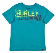 Hurley Big Boys S/S Vista Blue & Neon Fashion Top Size 18/20 $32