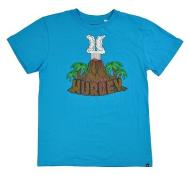 Hurley Big Boys Baby Cyan Volcano Design Top Size 10/12 14/16 18/20 $18