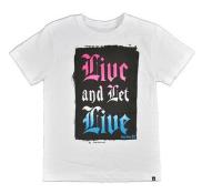 Hurley Big Boys S/S White Live and Let Live Top Size 10/12 14/16 18/20 $18