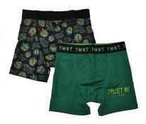 TMNT Boys 2 Pack Multi Color Athletic Boxer Briefs Size 6 8
