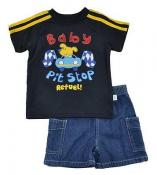 Sweet & Soft Infant Boys S/S Top 2pc Short Set Size 6M