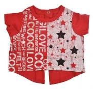Coogi Infant Girls S/S Red Stars Top Size 12M $34