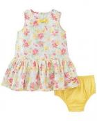 Juicy Couture Baby Girls Lace Floral Dress w/Panty  0/3M 3/6M 6/9M 12M 18M 24M