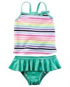 Carter's Infant Girls 2pc Tankini Swimsuit Set Size 3/6M 6/9M $28