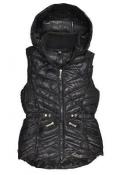 XOXO Big Girls Black Hooded Puffer Vest Size 8/10 12/14 16 $110