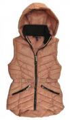 XOXO Big Girls Rose Pink Hooded Puffer Vest Size 8/10 12/14 16 $110