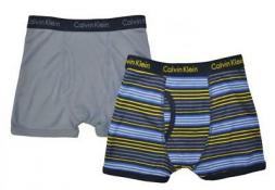 Calvin Klein Boys 2 Pack Boxer Briefs Size 4/5 6/7 8/10 12/14 16/18
